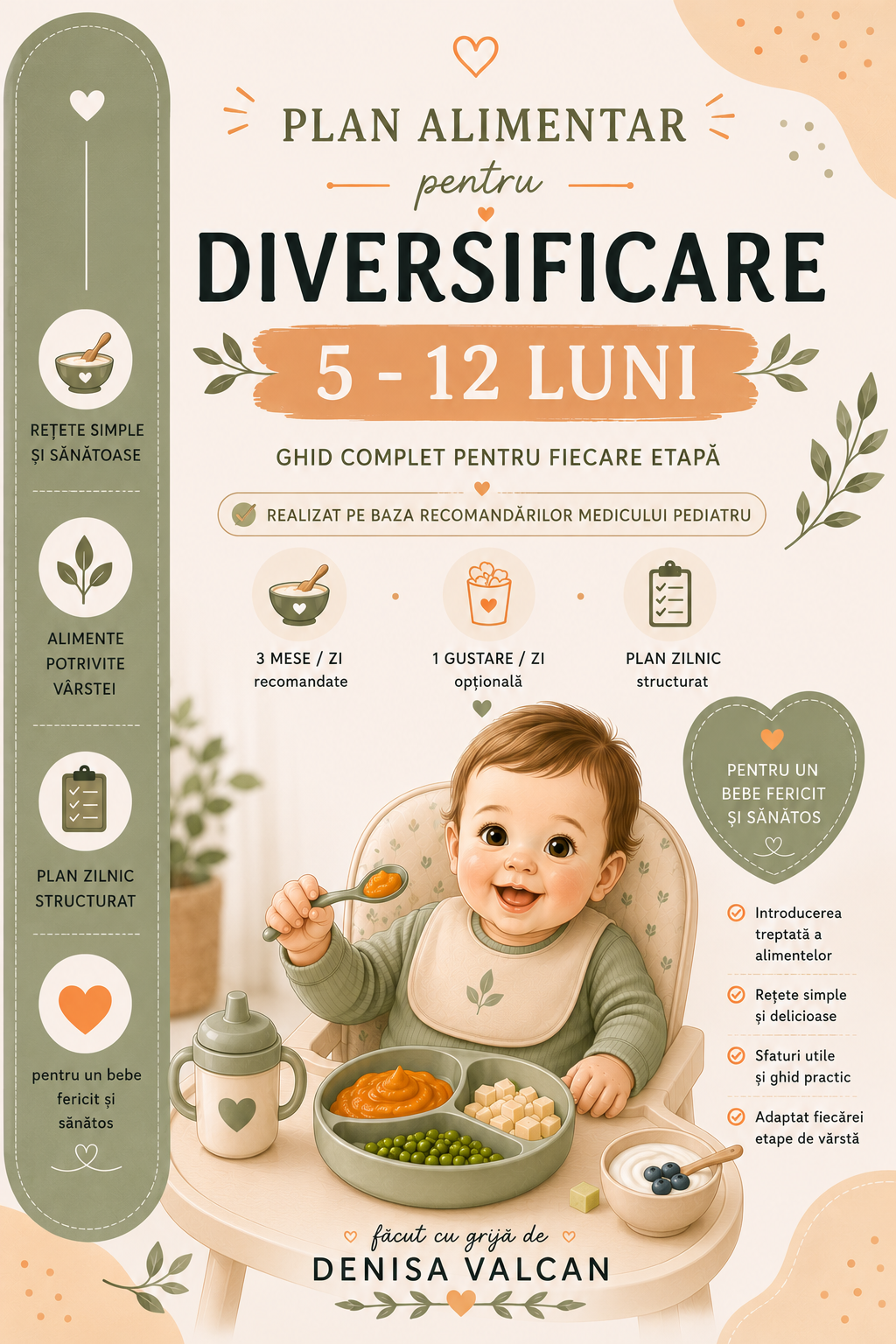 Plan alimentar pentru diversificare