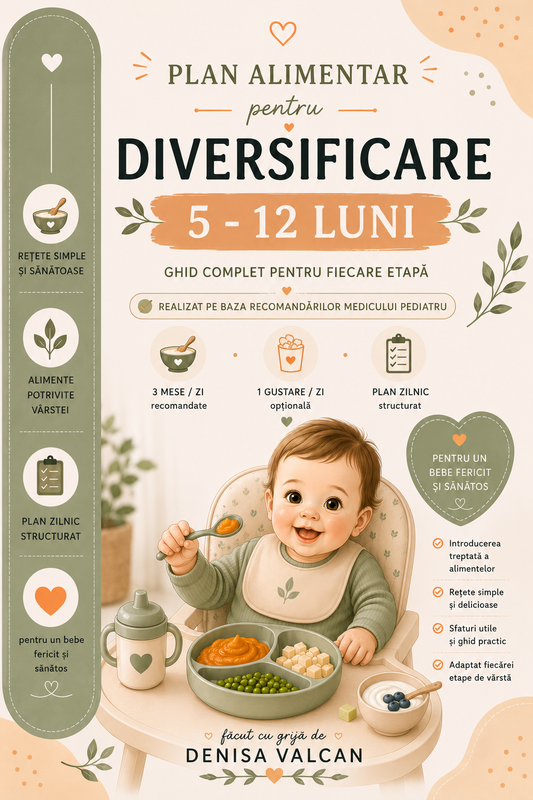 Plan alimentar pentru diversificare